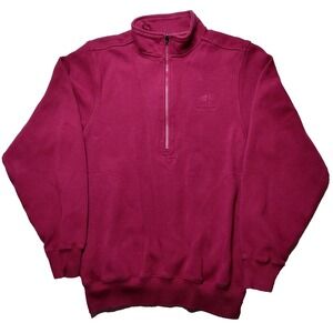 MONTEREY CLUB X WYCLIFFE GOLF & COUNTRY CLUB Men Small Burgundy 1/2 Zip Pullover